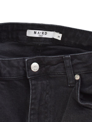 NA-KD Jeans - 38 / Sort / Kvinde - SassyLAB Secondhand