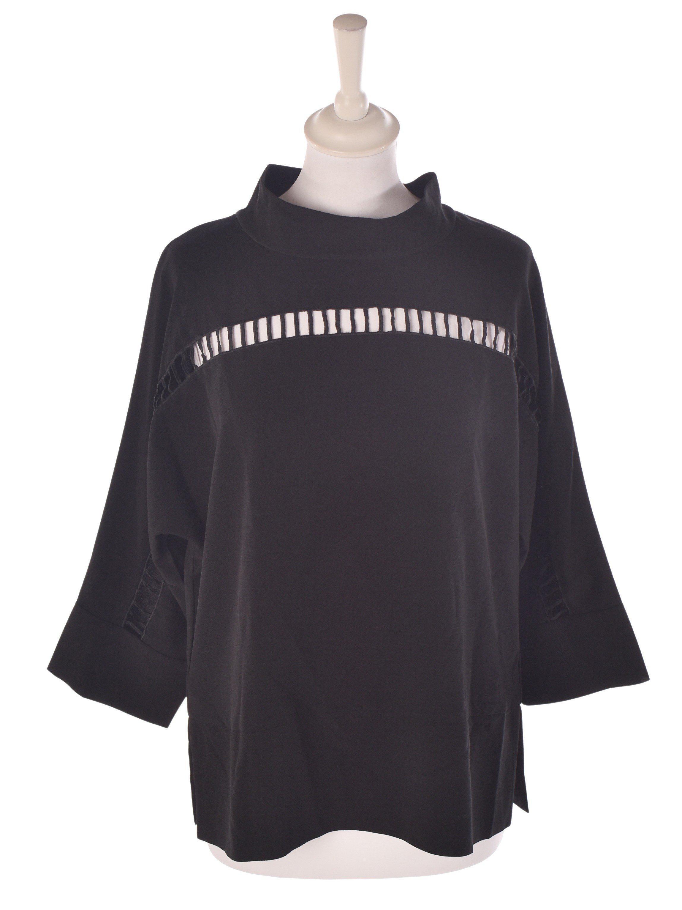 Neo Noir Bluse - L / Sort / Kvinde - SassyLAB Secondhand