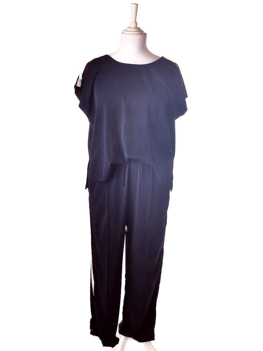 Neo Noir Jumpsuit - XL / Blå / Kvinde - SassyLAB Secondhand