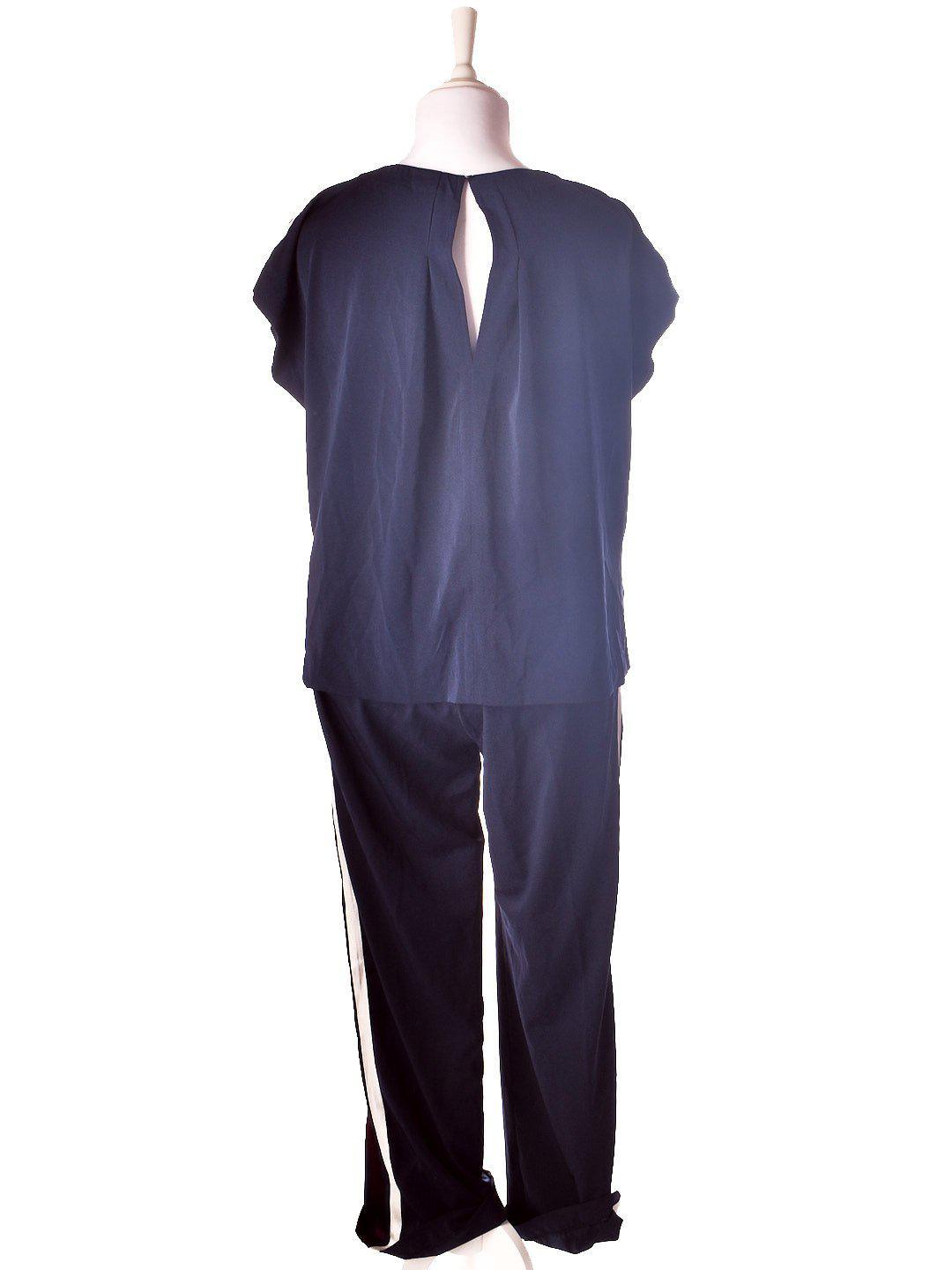 Neo Noir Jumpsuit - XL / Blå / Kvinde - SassyLAB Secondhand