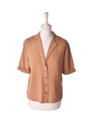 New Look Skjorte - 34 / Brun / Kvinde - SassyLAB Secondhand
