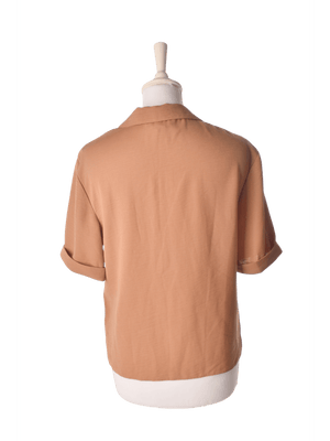 New Look Skjorte - 34 / Brun / Kvinde - SassyLAB Secondhand