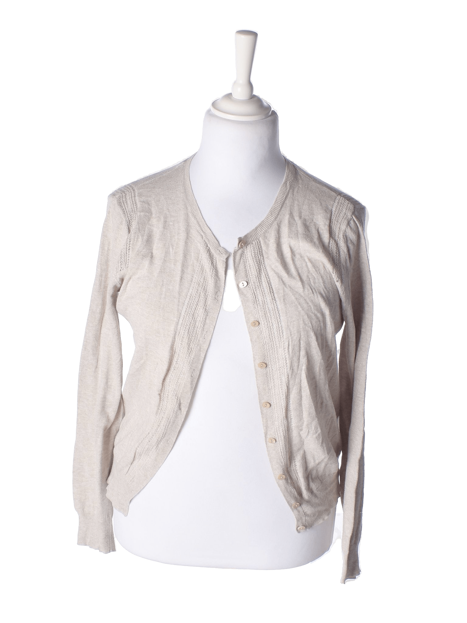 Noa Noa Cardigan - L / Beige / Kvinde - SassyLAB Secondhand