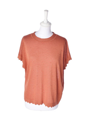 Nümph T-Shirt - M / Orange / Kvinde - SassyLAB Secondhand