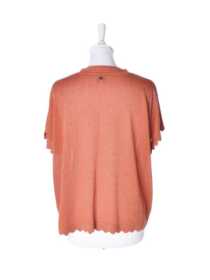 Nümph T-Shirt - M / Orange / Kvinde - SassyLAB Secondhand