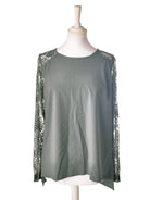 Object Bluse - M / Grøn / Kvinde - SassyLAB Secondhand