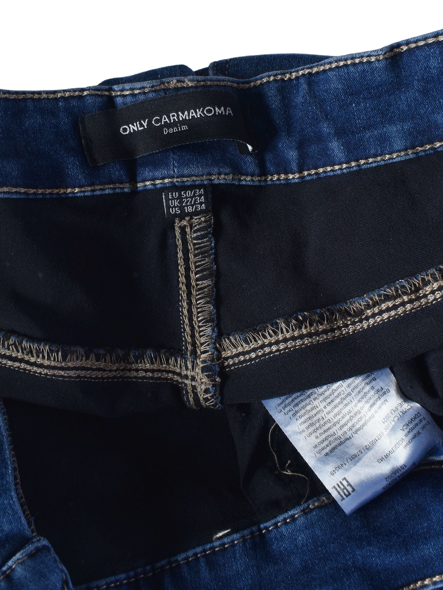 ONLY Carmakoma Jeans - 50 / Blå / Kvinde - SassyLAB Secondhand