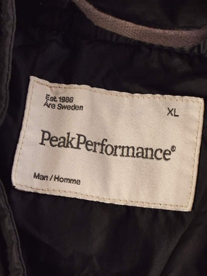 Peak Performance Jakke - XL / Sort / Mand - SassyLAB Secondhand