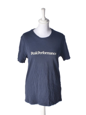 Peak Performance T-Shirt - M / Blå / Kvinde - SassyLAB Secondhand