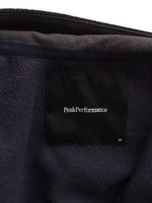 Peak Performence Fleece - XL / Sort / Mand - SassyLAB Secondhand