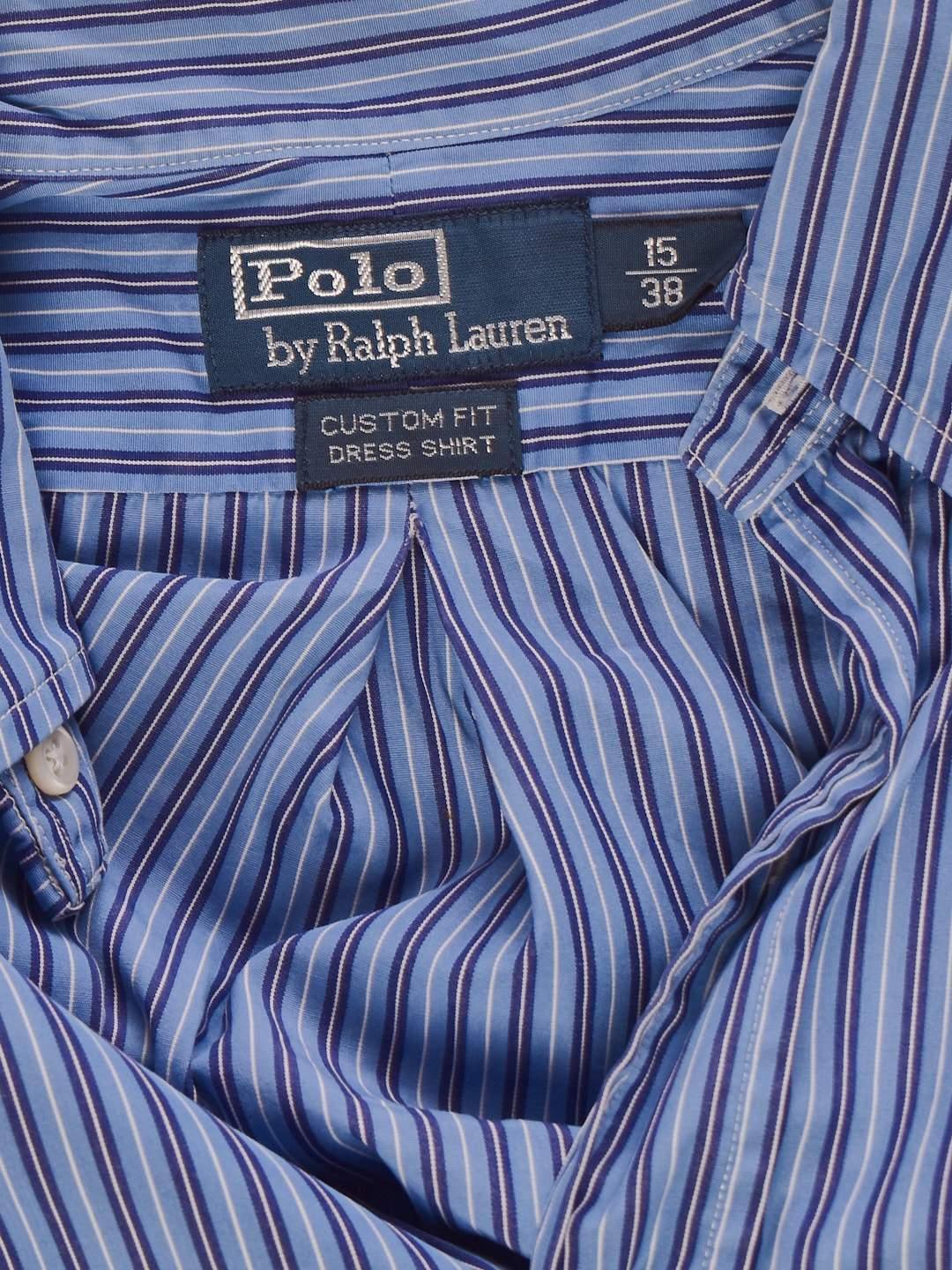 POLO By Ralph Lauren Skjorte - 38 / Blå / Mand - SassyLAB Secondhand