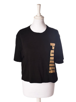 Puma T-Shirt - M / Sort / Kvinde - SassyLAB Secondhand