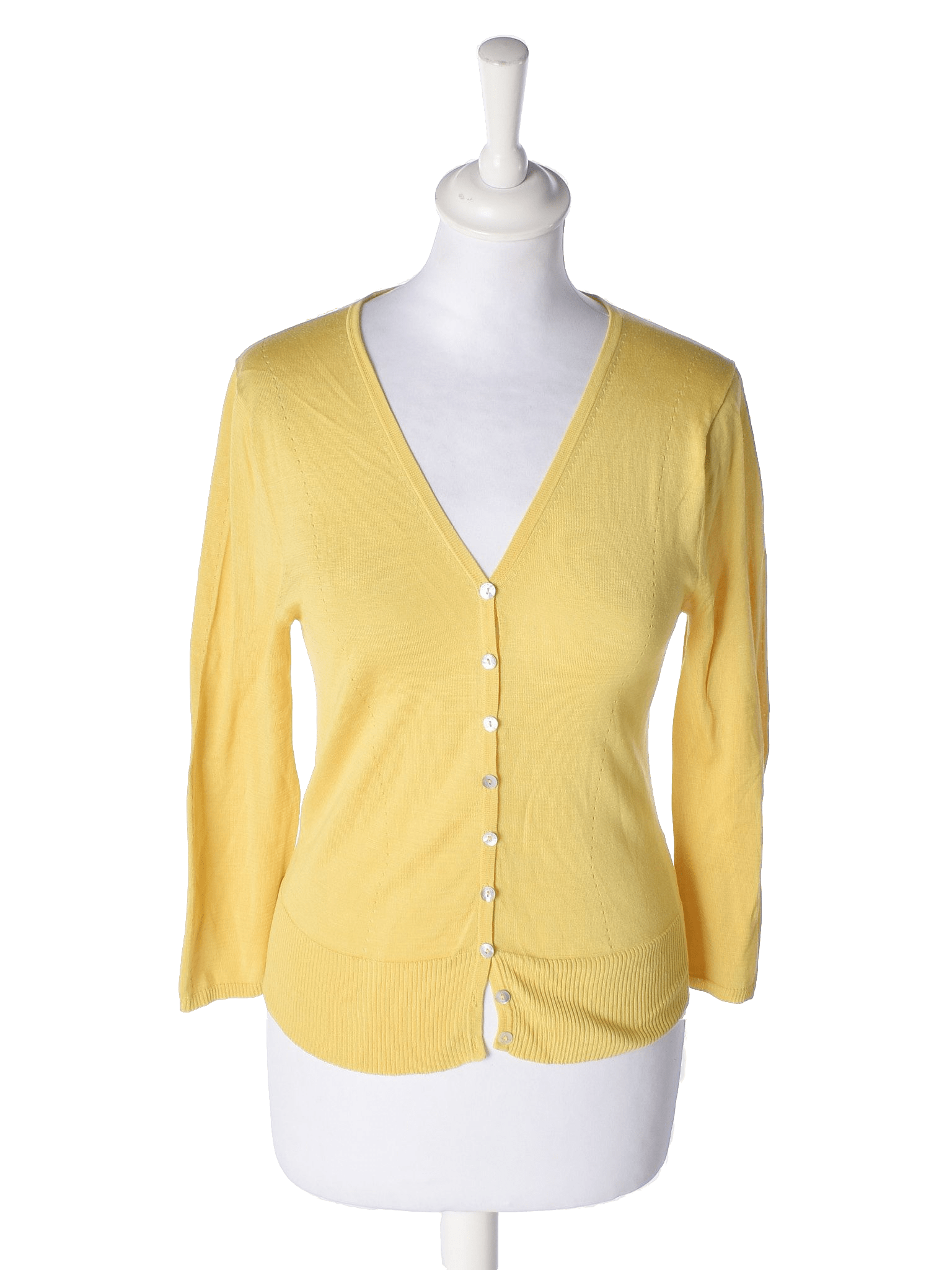 Pure Heart Cardigan - M / Gul / Kvinde - SassyLAB Secondhand