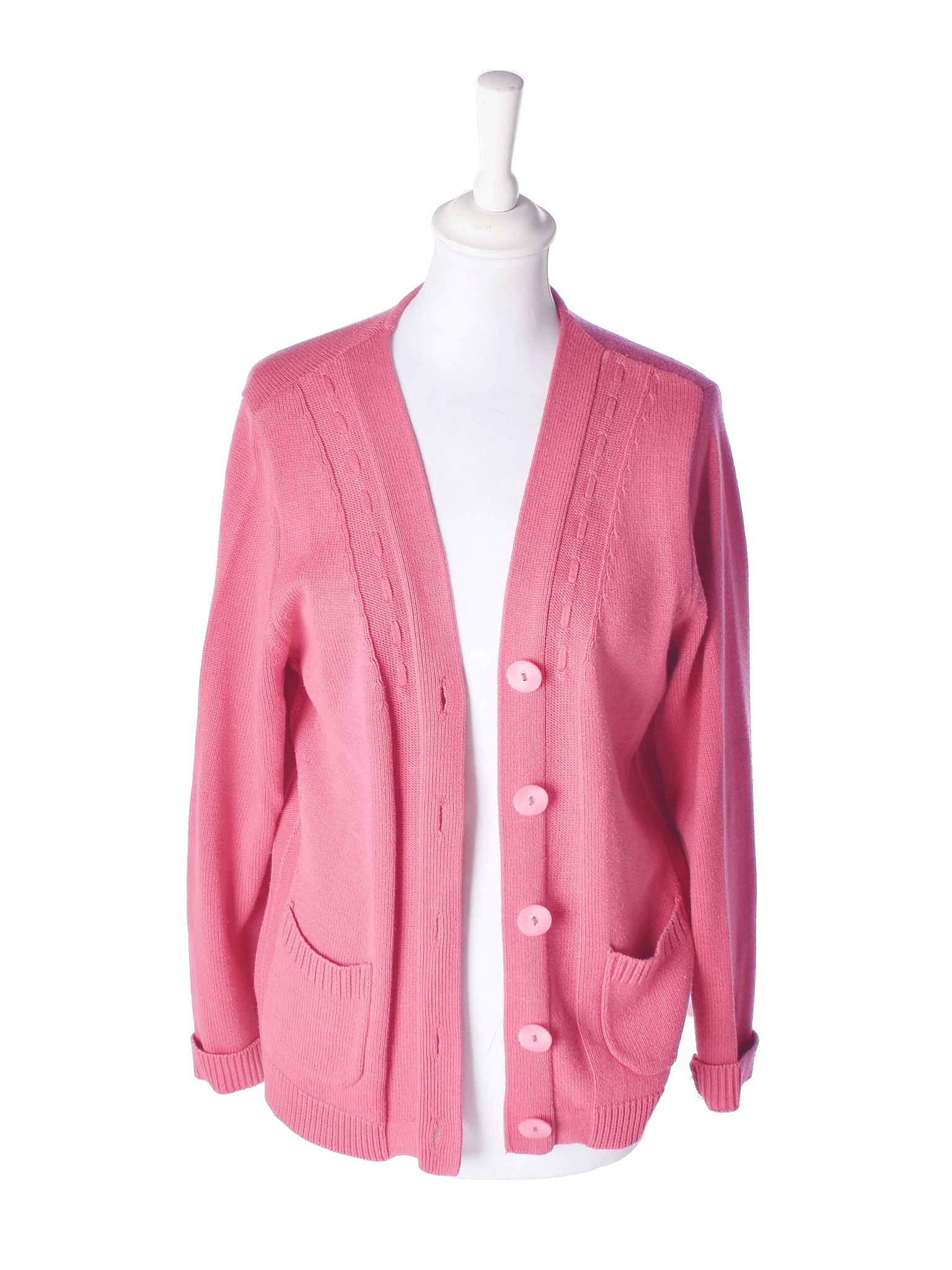 Rabe Cardigan - 38 / Pink / Kvinde - SassyLAB Secondhand