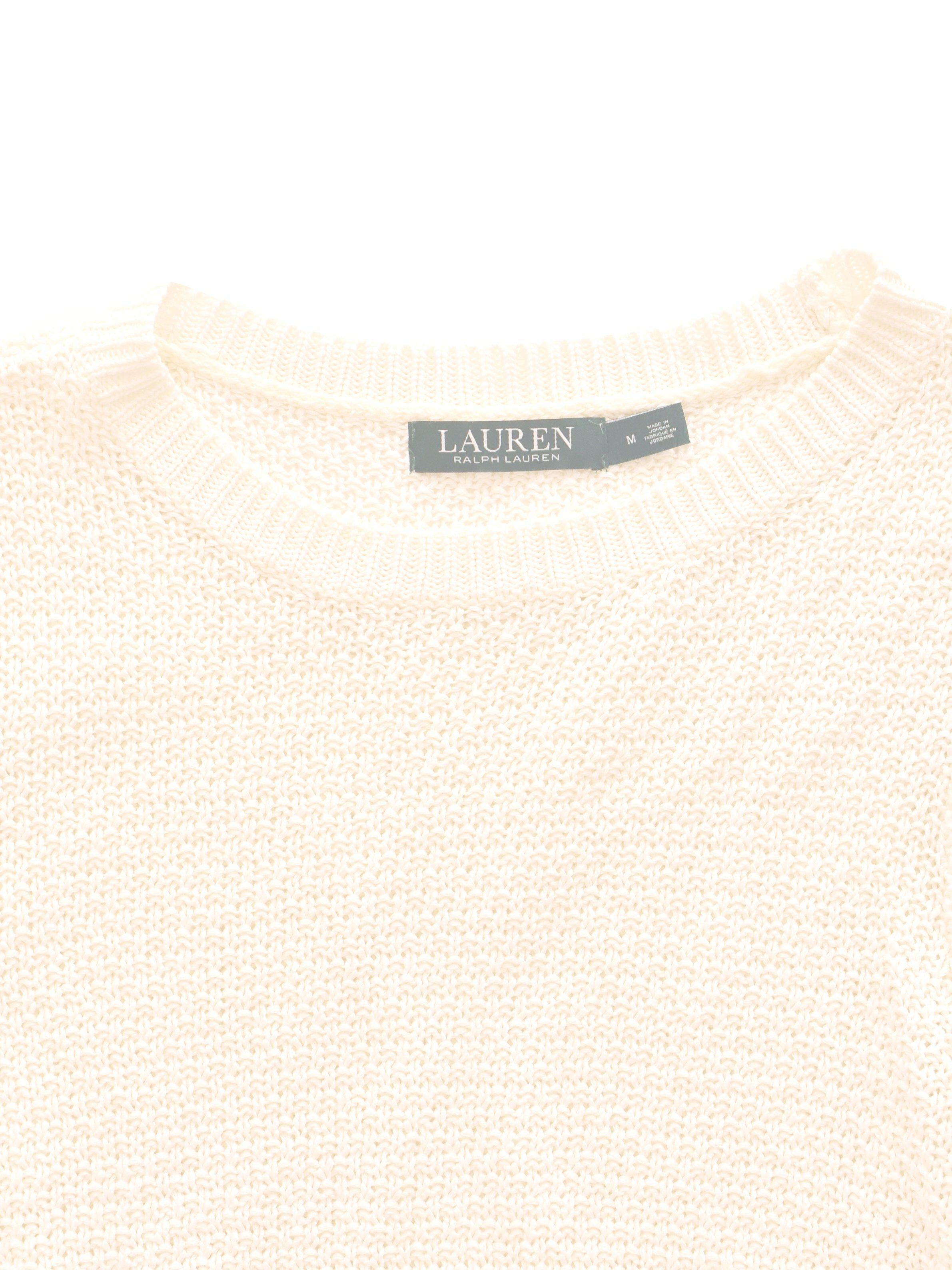 Ralph Lauren Strik - M / Hvid / Kvinde - SassyLAB Secondhand