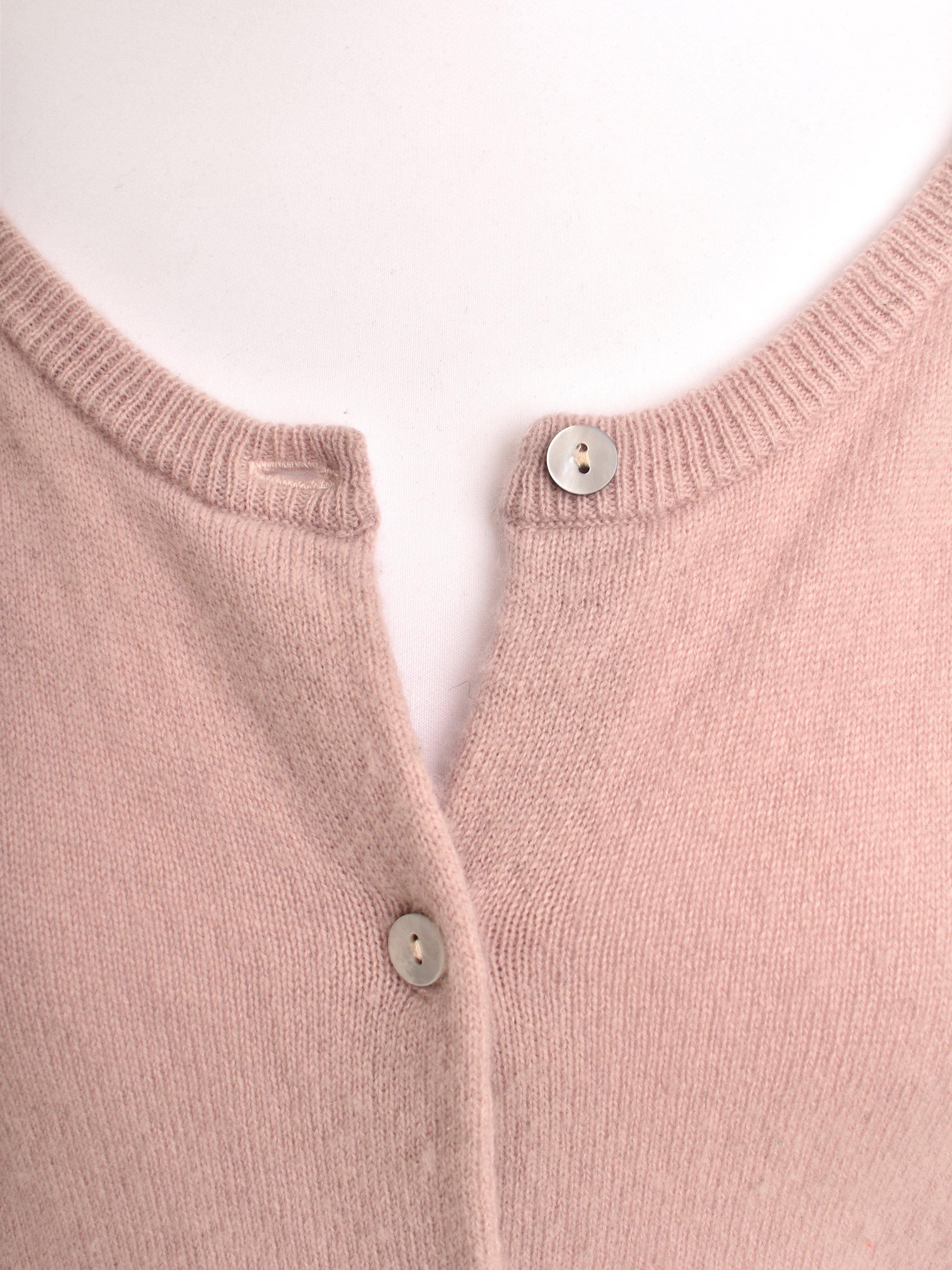 Rosemunde Cardigan - M / Pink / Kvinde - SassyLAB Secondhand