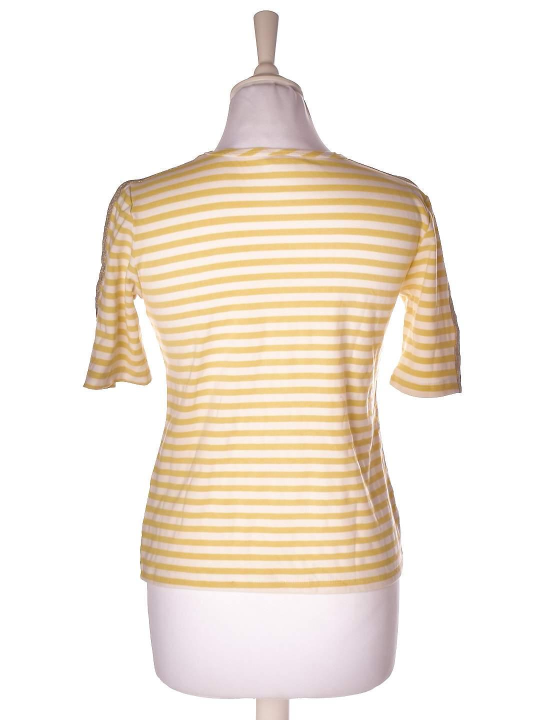 Saint Tropez T-Shirt - XS / Gul / Kvinde - SassyLAB Secondhand