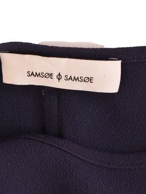 Samsøe Samsøe T-Shirt - S / Blå / Kvinde - SassyLAB Secondhand