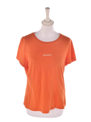 Samsøe Samsøe T-Shirt - S / Orange / Kvinde - SassyLAB Secondhand
