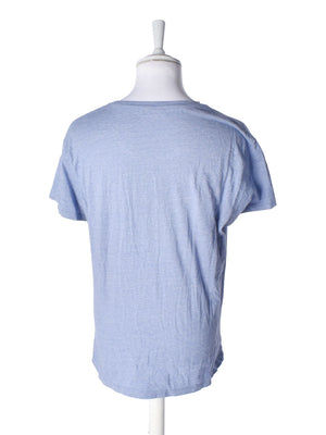 Samsøe Samsøe T-Shirt - XL / Blå / Mand - SassyLAB Secondhand