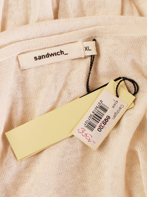 Sandwich_ Cardigan - XL / Hvid / Kvinde - SassyLAB Secondhand