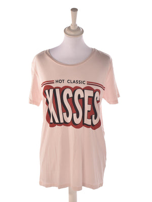 Scotch & Soda T-Shirt - XL / Pink / Kvinde - SassyLAB Secondhand