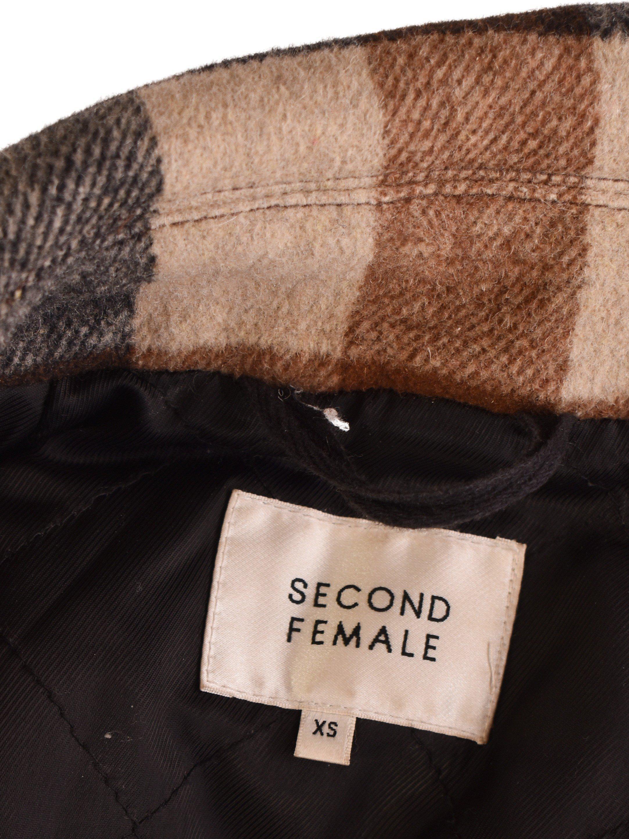 Second Female Jakke - XS / Brun / Kvinde - SassyLAB Secondhand