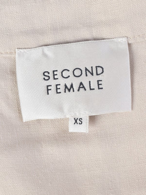 Second Female Kjole - XS / Beige / Kvinde - SassyLAB Secondhand
