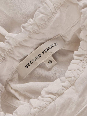 Second Female Skjorte - XS / Hvid / Kvinde - SassyLAB Secondhand