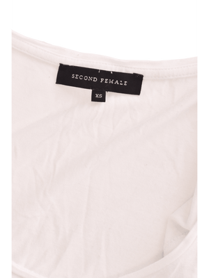 Second Female T-Shirt - XS / Hvid / Kvinde - SassyLAB Secondhand