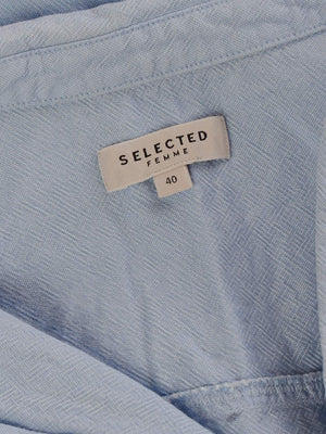 Selected Femme Skjorte - 40 / Blå / Kvinde - SassyLAB Secondhand