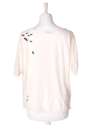 Selected Femme T-Shirt - L / Hvid / Kvinde - SassyLAB Secondhand