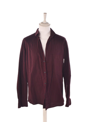 Selected Homme Skjorte - 44 / Bordeaux / Mand - SassyLAB Secondhand