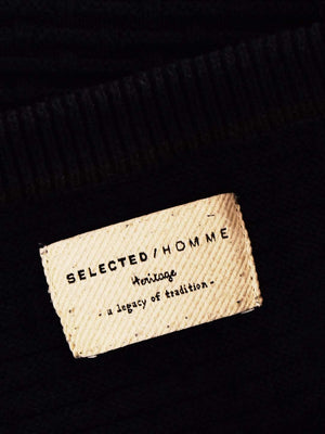 Selected Homme Sweater - M / Blå / Mand - SassyLAB Secondhand