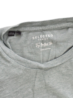 Selected Homme T-Shirt - M / Turkis / Mand - SassyLAB Secondhand