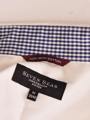 Seven Seas Skjorte - M / Hvid / Mand - SassyLAB Secondhand