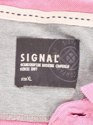 Signal Polo - XL / Pink / Unisex - SassyLAB Secondhand