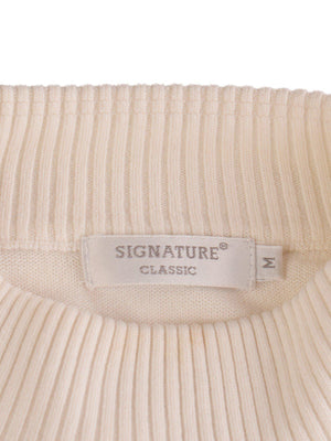 Signature Sweater - M / Hvid / Kvinde - SassyLAB Secondhand