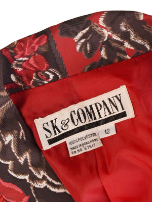 SK & Company Blazer - M / Rød / Kvinde - SassyLAB Secondhand