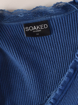 SOAKED in Luxery Cardigan - M / Blå / Kvinde - SassyLAB Secondhand