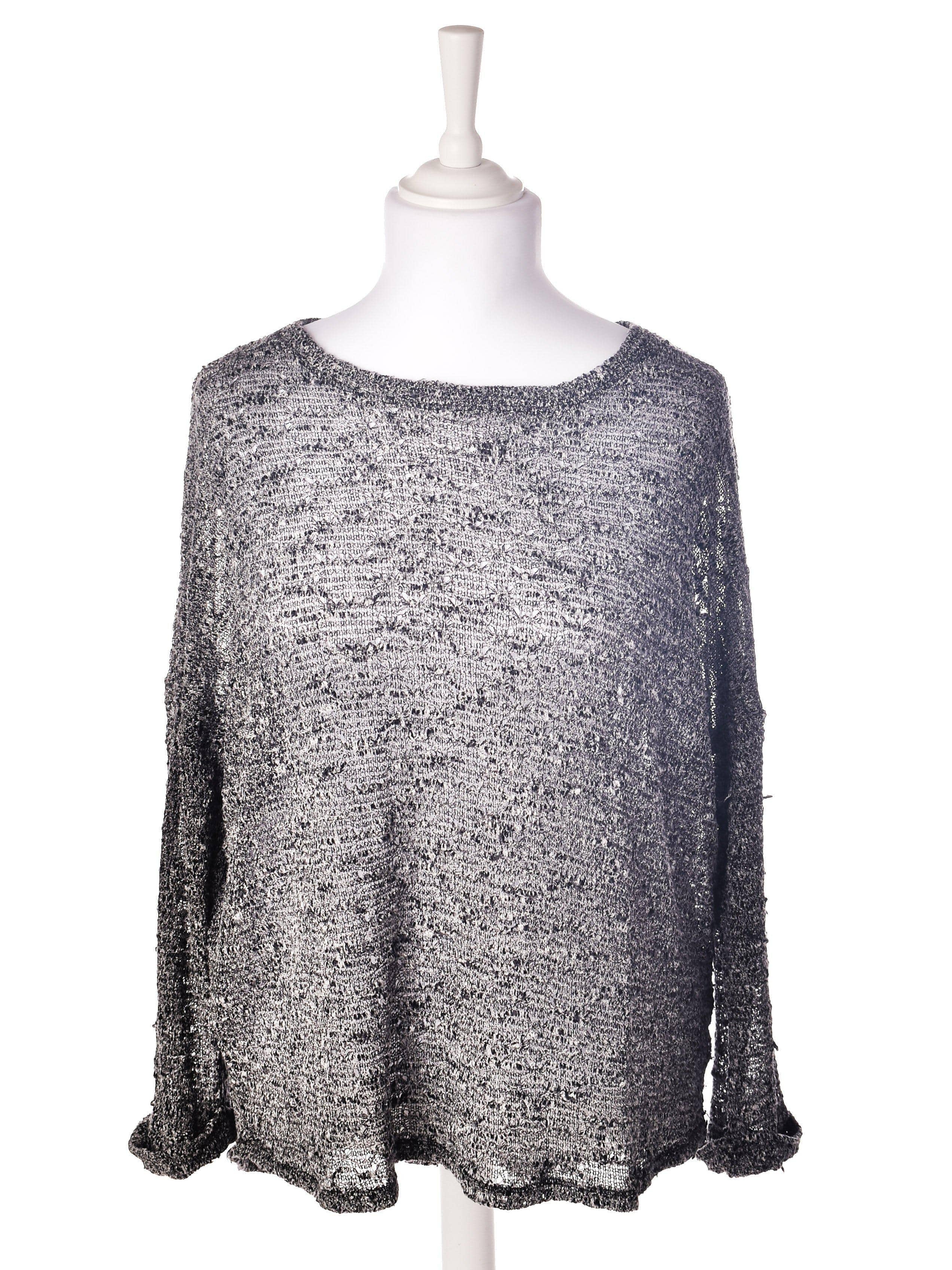 Sparkle & Fade Sweater - L / Grå / Kvinde - SassyLAB Secondhand