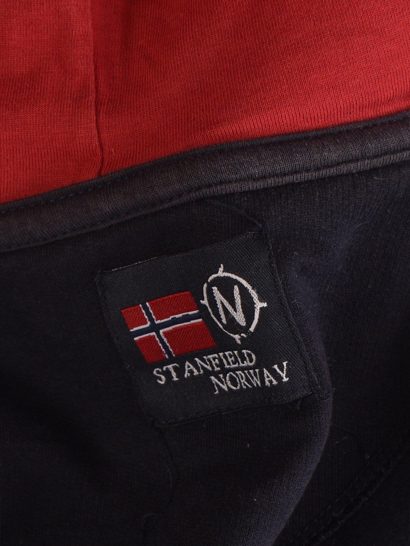 Stanfield Norway Hoodie - M / Blå / Kvinde - SassyLAB Secondhand