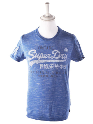Super dry T-Shirt - S / Blå / Mand - SassyLAB Secondhand
