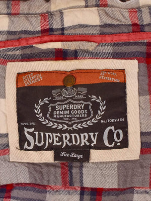 SuperDry Skjorte - L / Blå / Kvinde - SassyLAB Secondhand