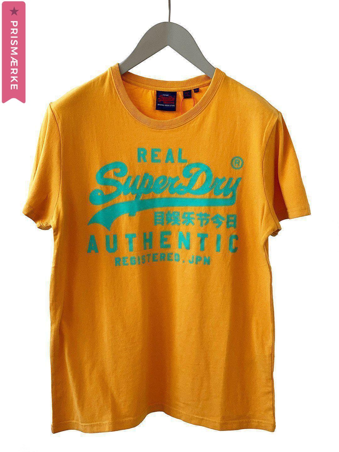 SuperDry T-Shirt - XL / Orange / Mand - SassyLAB Secondhand