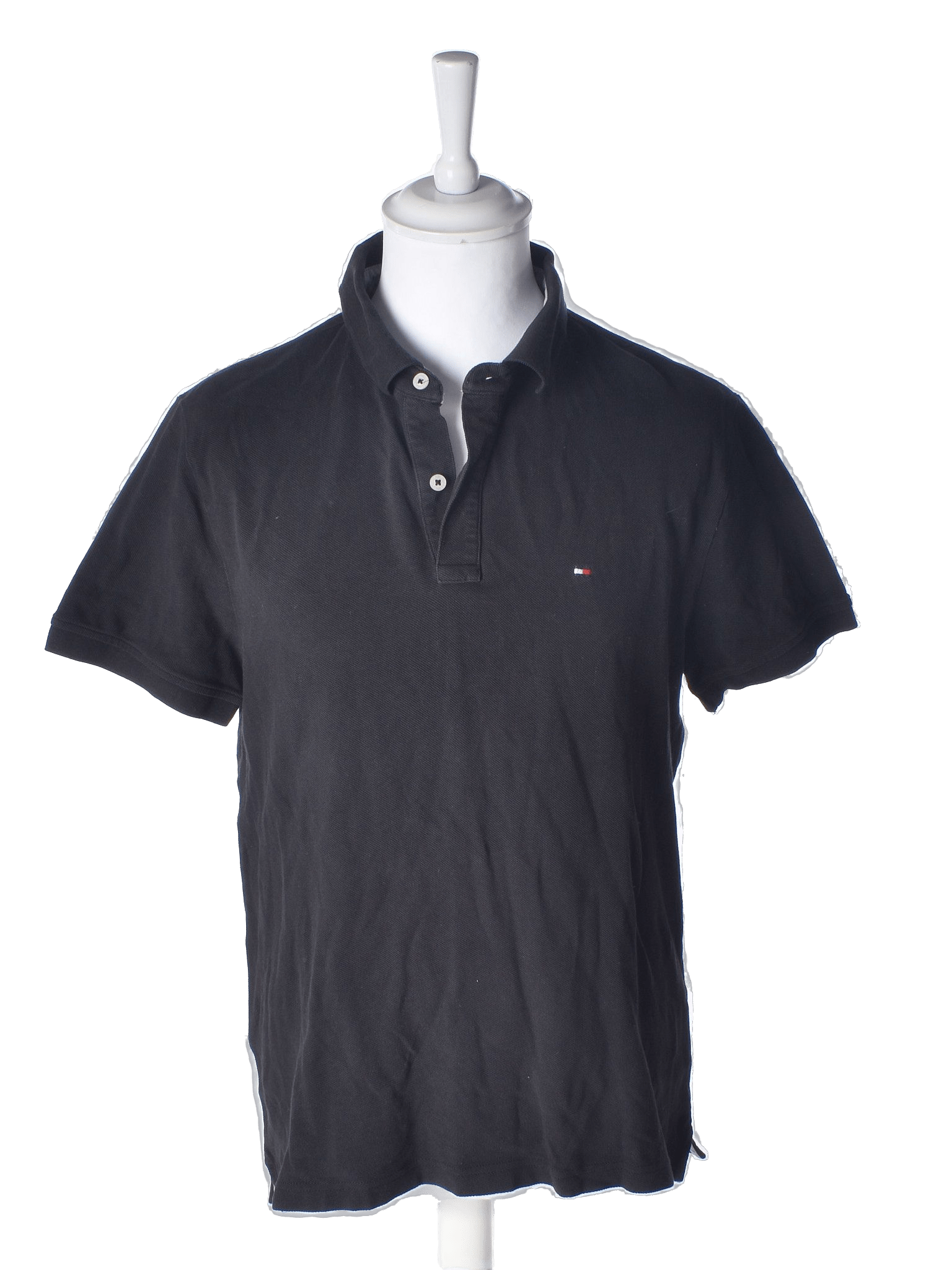 Tommy Hilfiger Polo - L / Sort / Mand - SassyLAB Secondhand