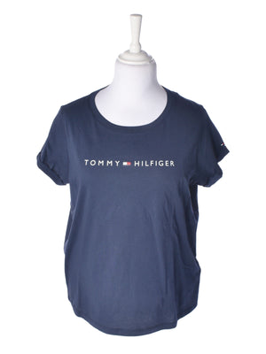 Tommy Hilfiger T-Shirt - L / Blå / Kvinde - SassyLAB Secondhand