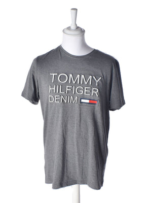 Tommy Hilfiger T-Shirt - XXL / Grå / Mand - SassyLAB Secondhand