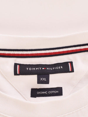 Tommy Hilfiger T-Shirt - XXL / Hvid / Mand - SassyLAB Secondhand