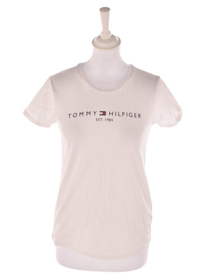 Tommy hilfiger T-Shirt - XXS / Hvid / Kvinde - SassyLAB Secondhand